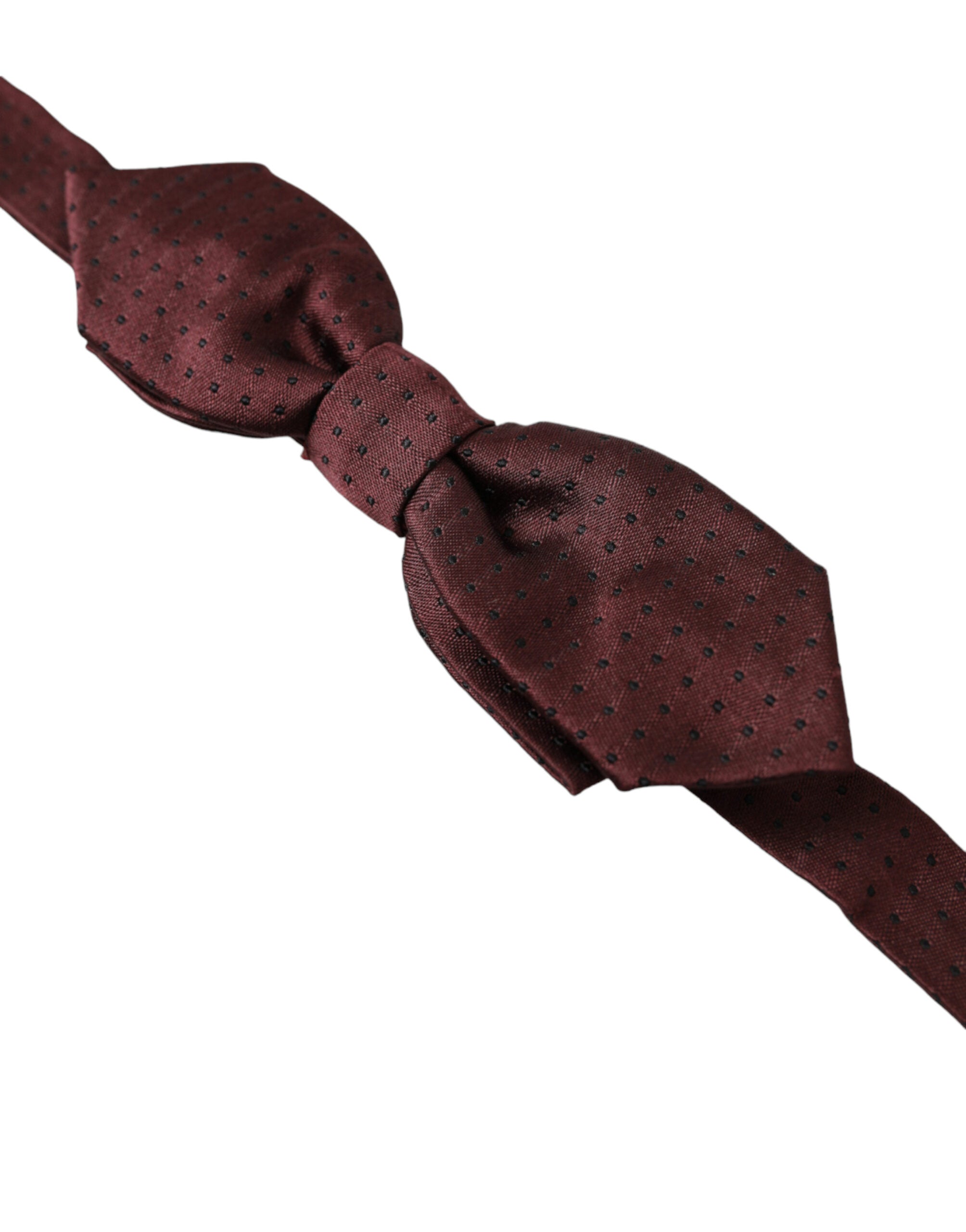 Dolce &amp; Gabbana Elegante Fliege aus Seide in Bordeaux