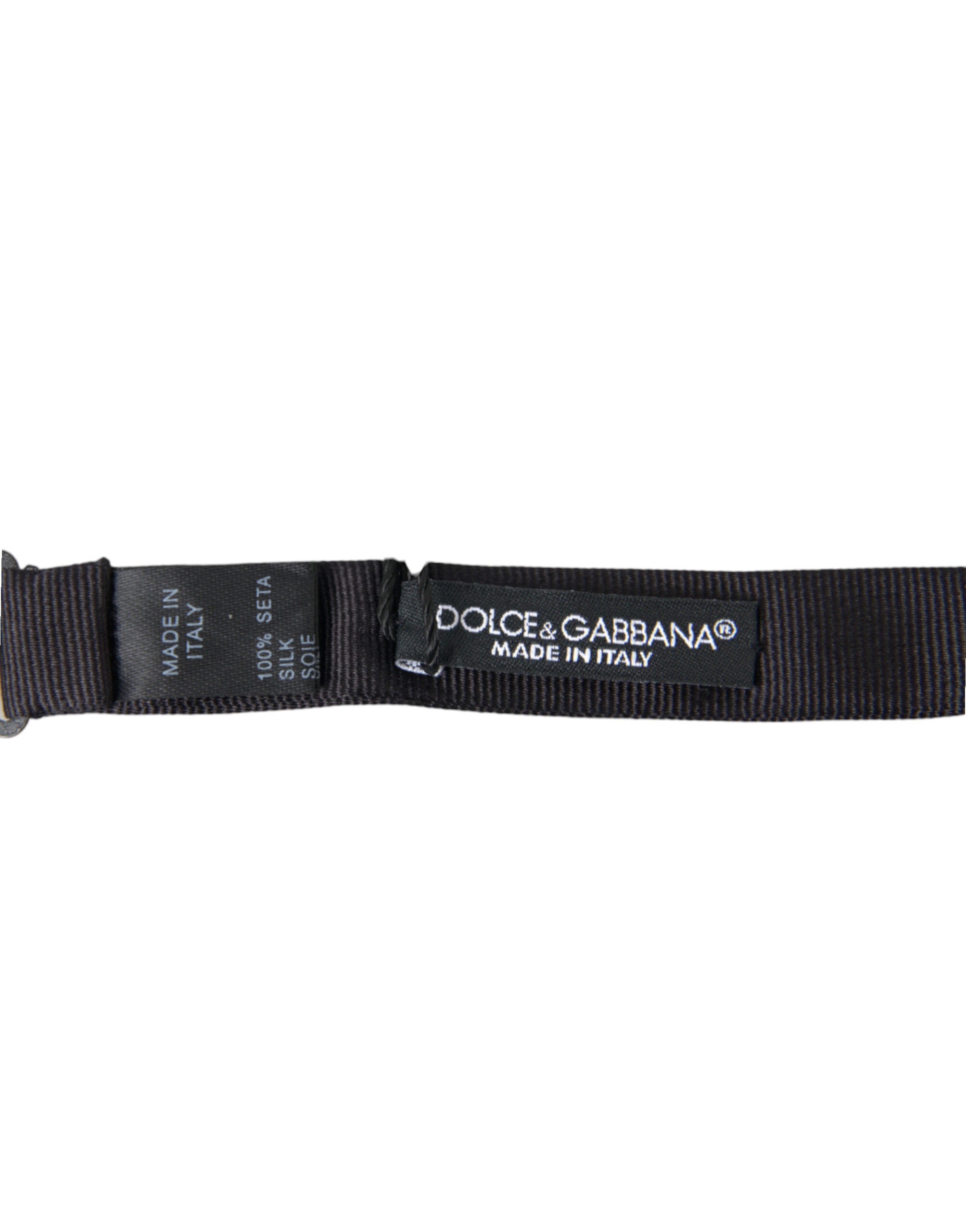 Dolce &amp; Gabbana – Elegante schwarze Seidenfliege für einen anspruchsvollen Stil