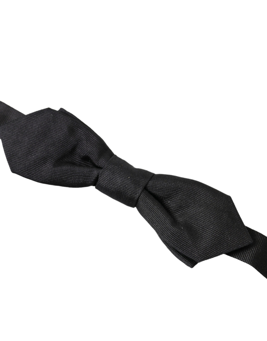 Dolce &amp; Gabbana Elegante schwarze Seidenfliege
