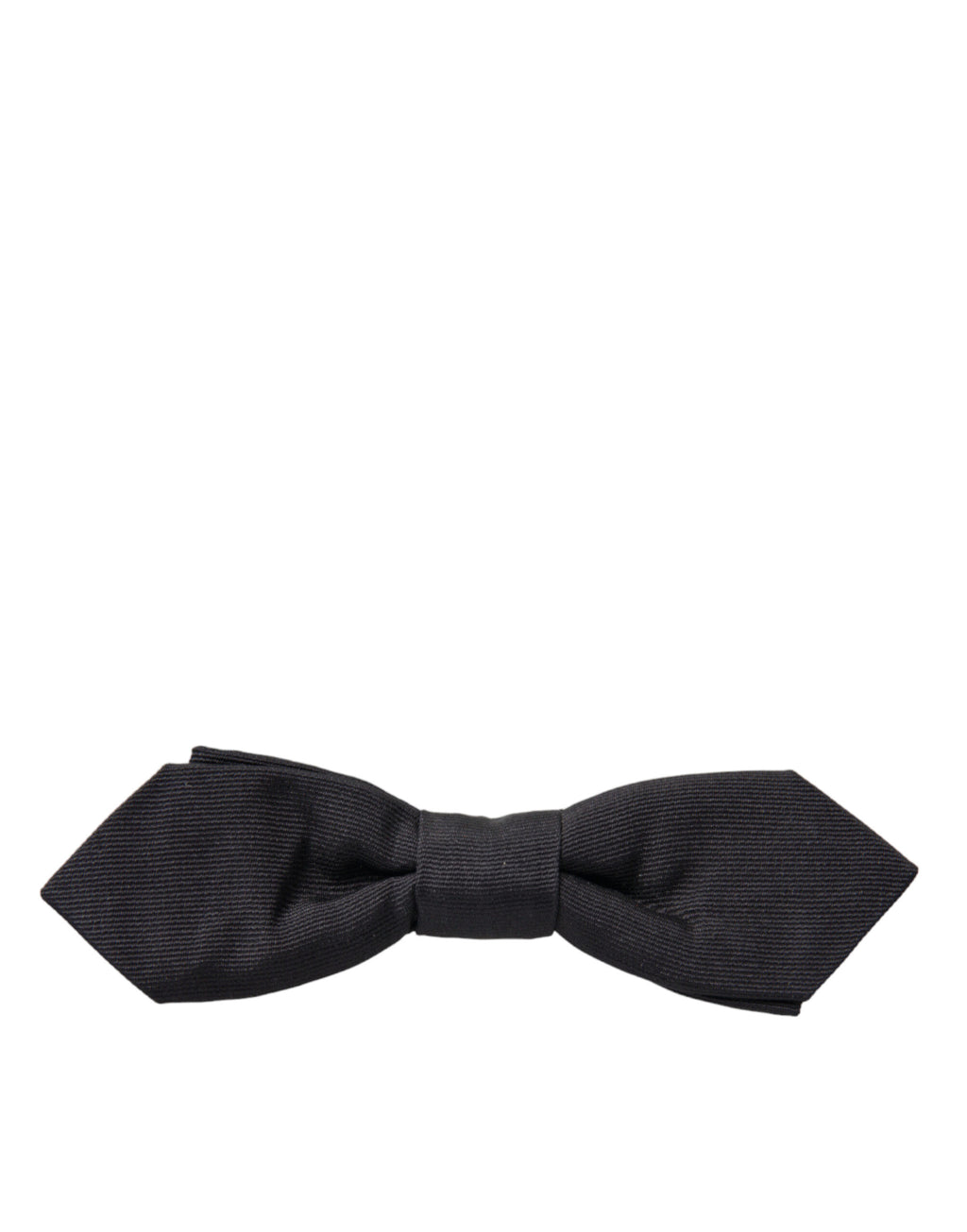 Dolce &amp; Gabbana Elegante schwarze Seidenfliege