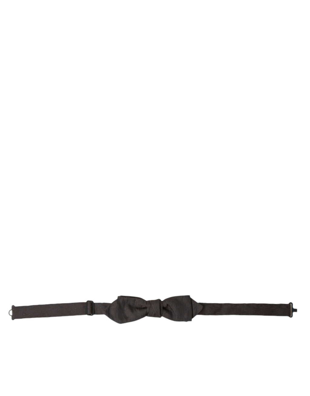 Dolce &amp; Gabbana Elegante Fliege aus brauner Seidenmischung
