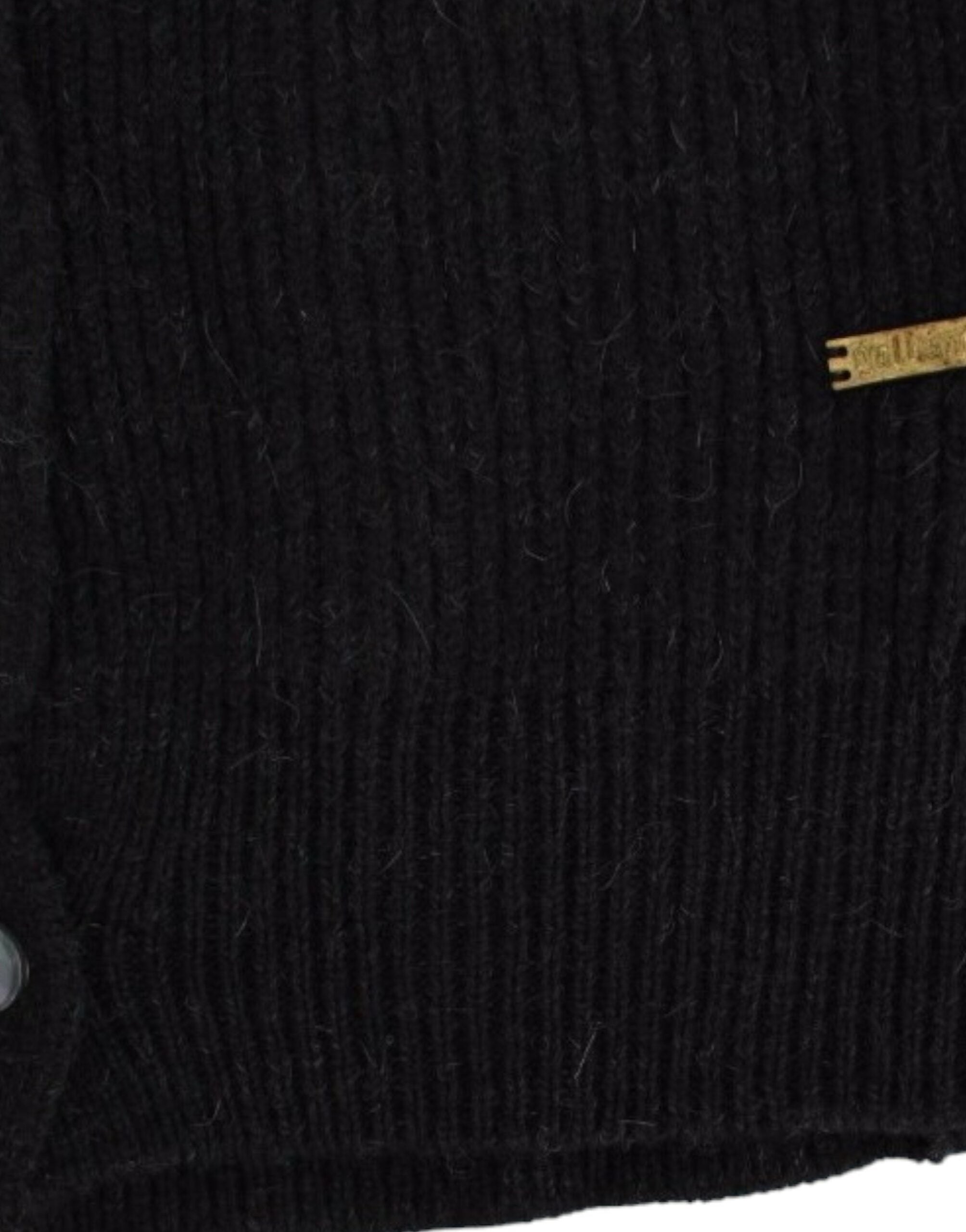 John Galliano Schicke Wollstrickjacke mit transparentem Rücken - Siebentaschen