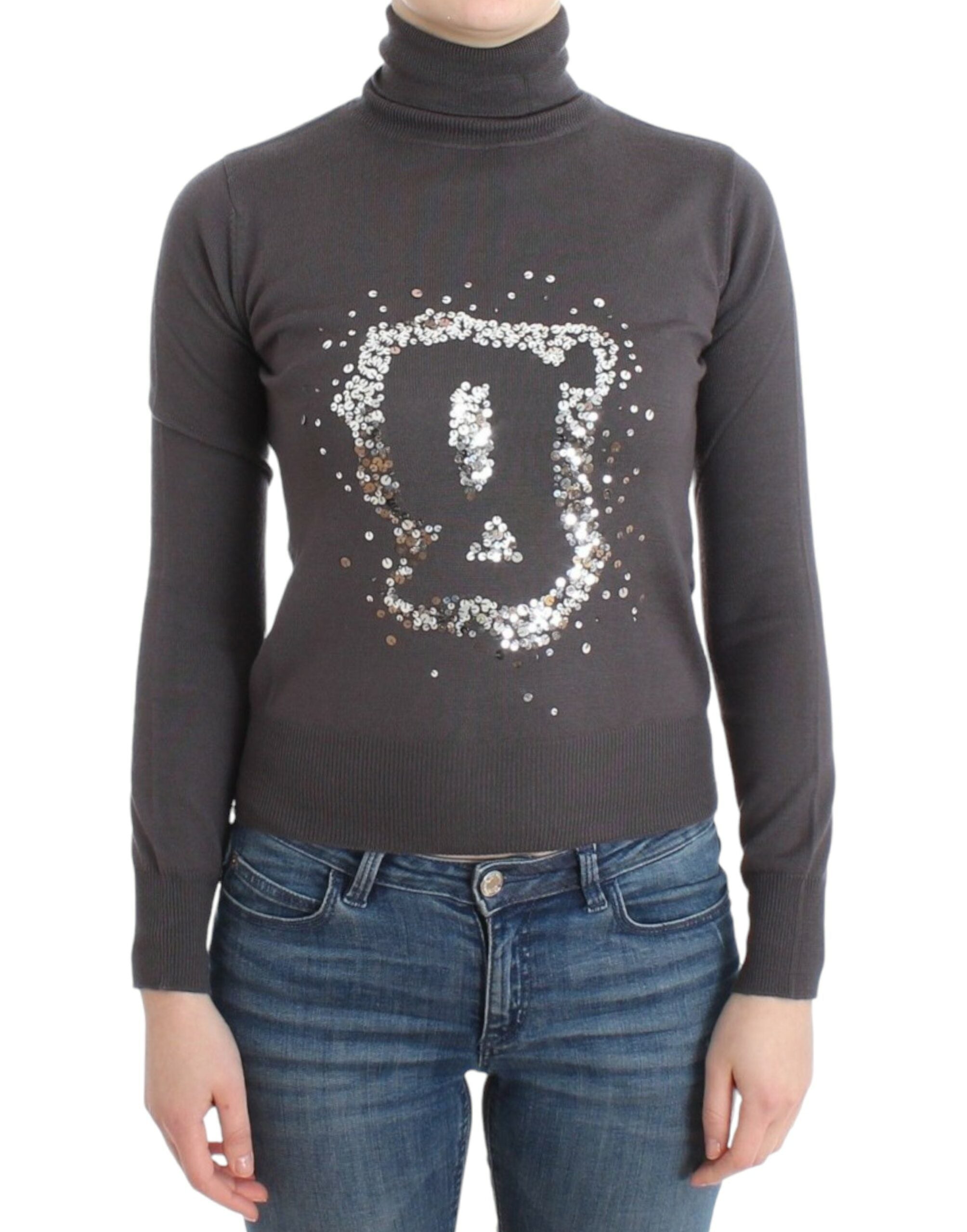 John Galliano Eleganter Rollkragenpullover aus Schurwolle - Siebentaschen