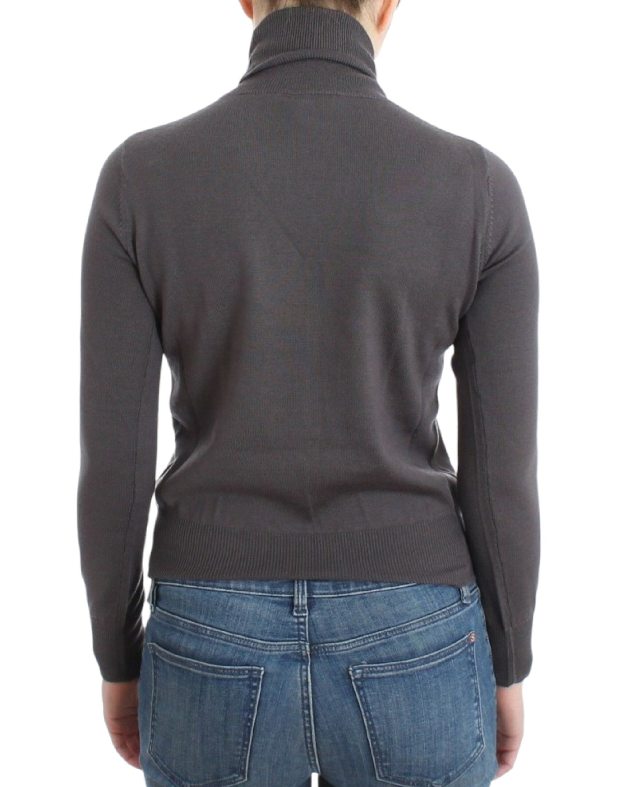 John Galliano Eleganter Rollkragenpullover aus Schurwolle - Siebentaschen