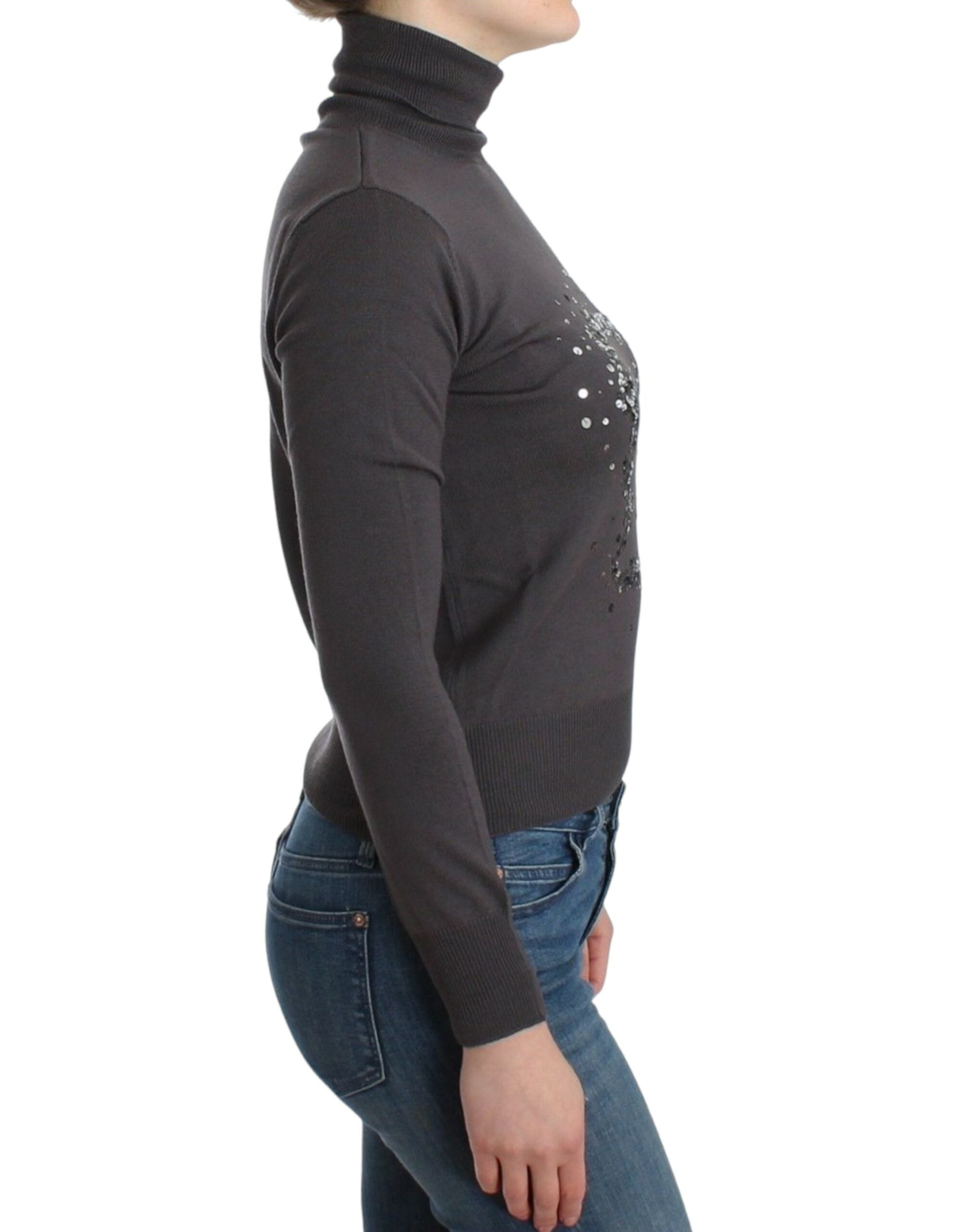 John Galliano Eleganter Rollkragenpullover aus Schurwolle - Siebentaschen