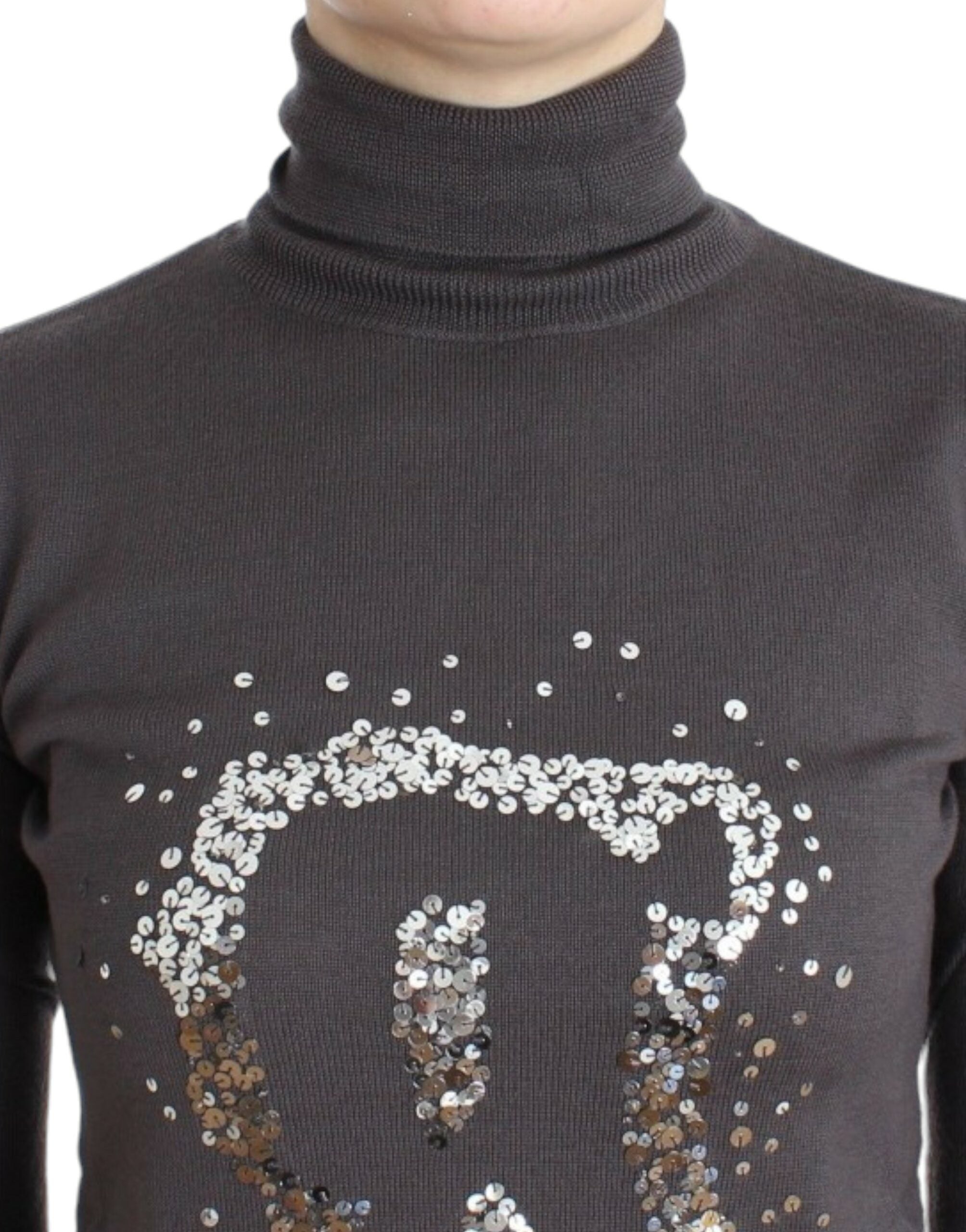 John Galliano Eleganter Rollkragenpullover aus Schurwolle - Siebentaschen