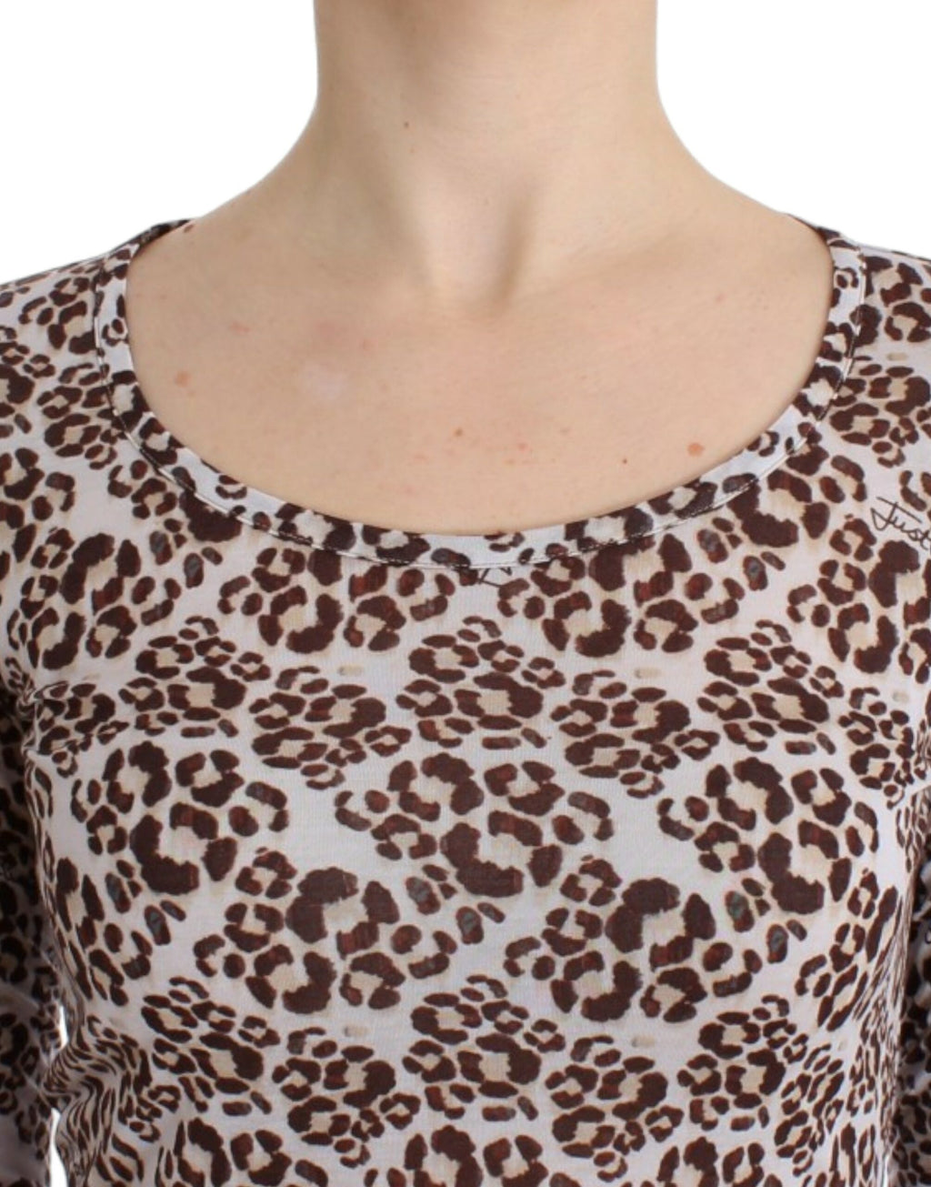 Cavalli – Elegantes Langarm-Top mit Blumenspitze