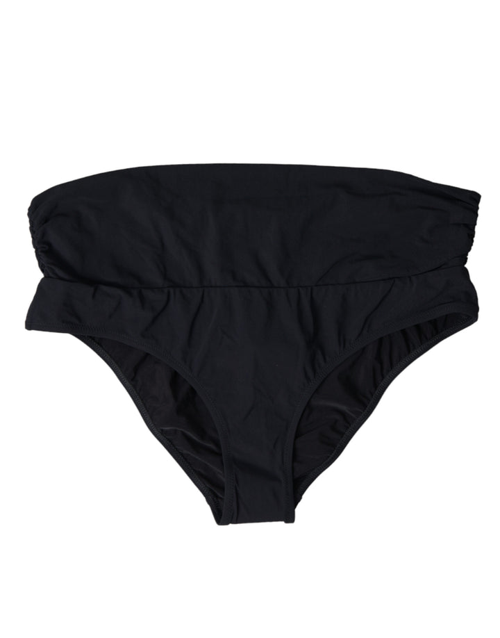 Dolce &amp; Gabbana Elegantes schwarzes Bikinihöschen – Ultimative Strandeleganz