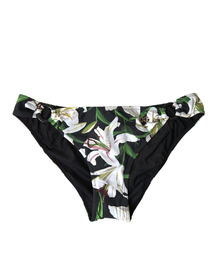 Dolce &amp; Gabbana – Elegantes Bikinihöschen mit Blumenmuster – Schwimmen mit Stil