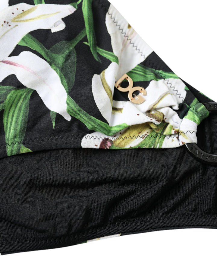 Dolce &amp; Gabbana – Elegantes Bikinihöschen mit Blumenmuster – Schwimmen mit Stil