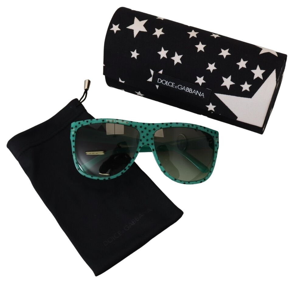 Dolce &amp; Gabbana – Schicke, eckige Sonnenbrille mit Sternenmuster
