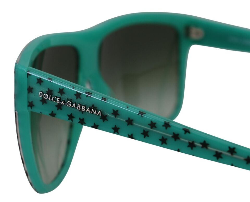Dolce &amp; Gabbana – Schicke, eckige Sonnenbrille mit Sternenmuster