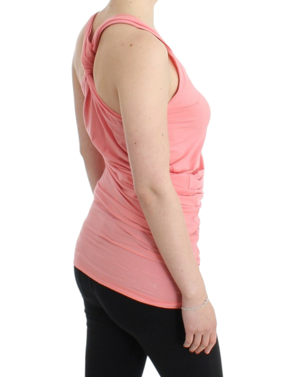 Cavalli Chic Tanktop aus Baumwollmischung, Rosa