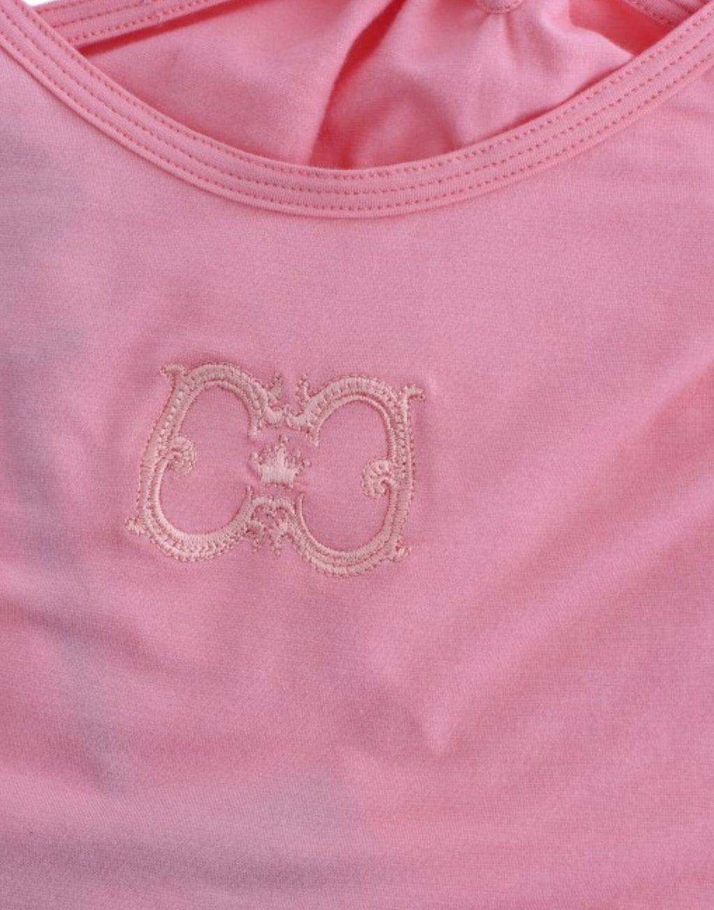 Cavalli Chic Tanktop aus Baumwollmischung, Rosa