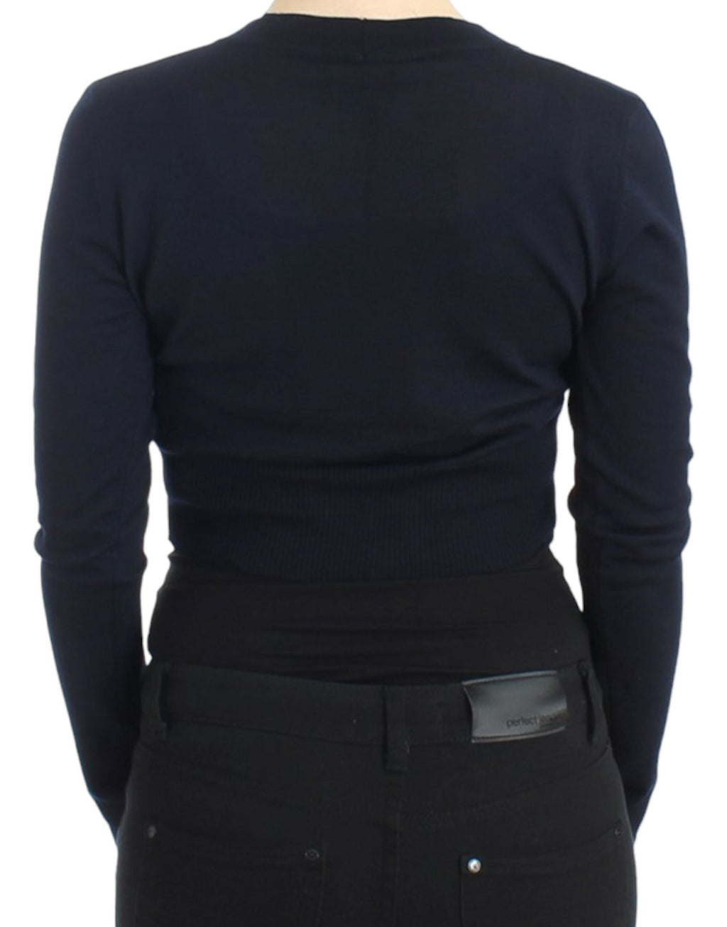 Cavalli Eleganter kurzer Cardigan aus Schurwolle