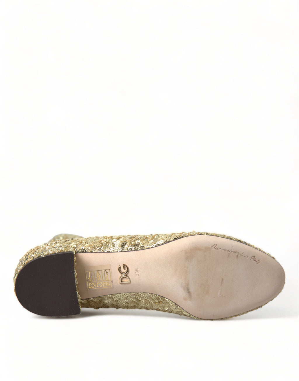 Dolce &amp; Gabbana – Elegante, wadenhohe goldene Stiefel, exklusives Design