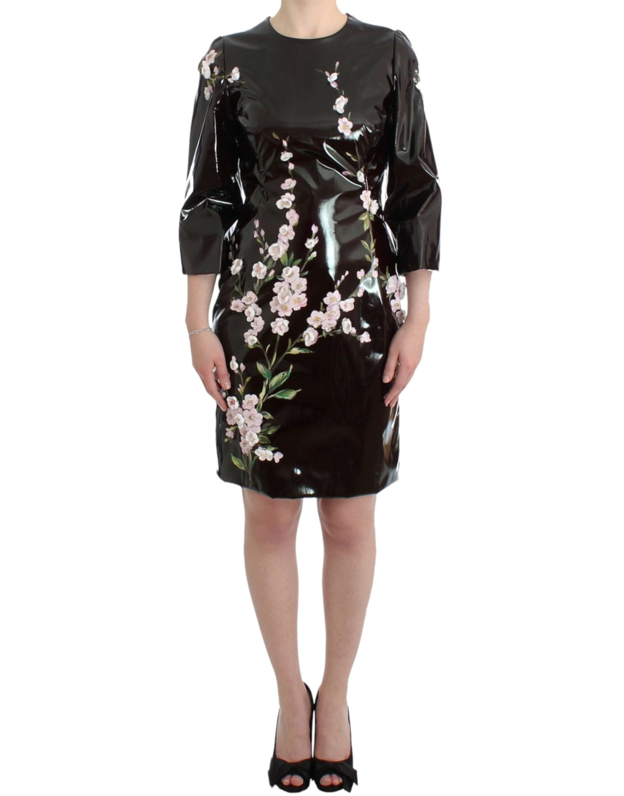 Robe droite élégante à imprimé floral Dolce &amp; Gabbana
