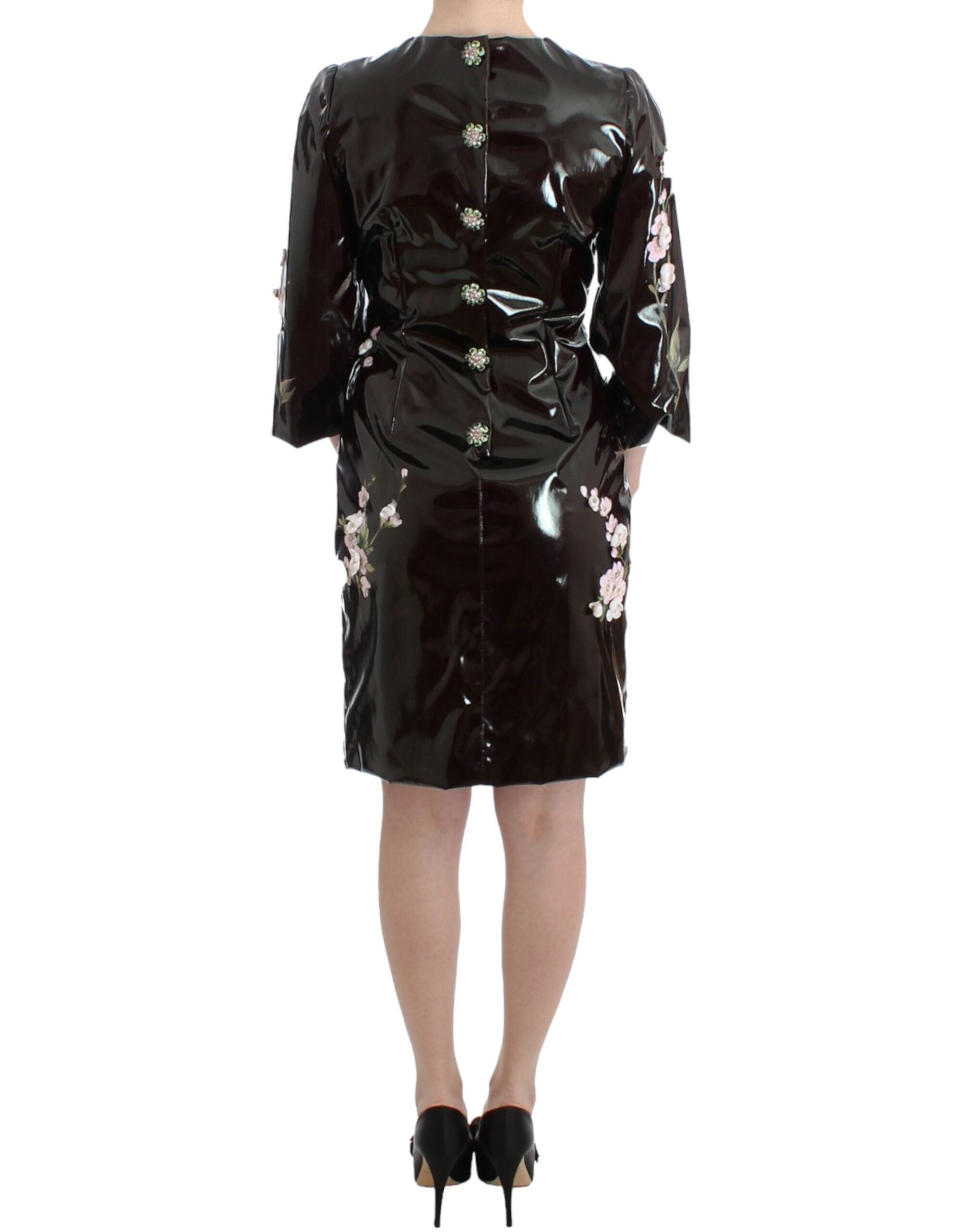 Robe droite élégante à imprimé floral Dolce &amp; Gabbana