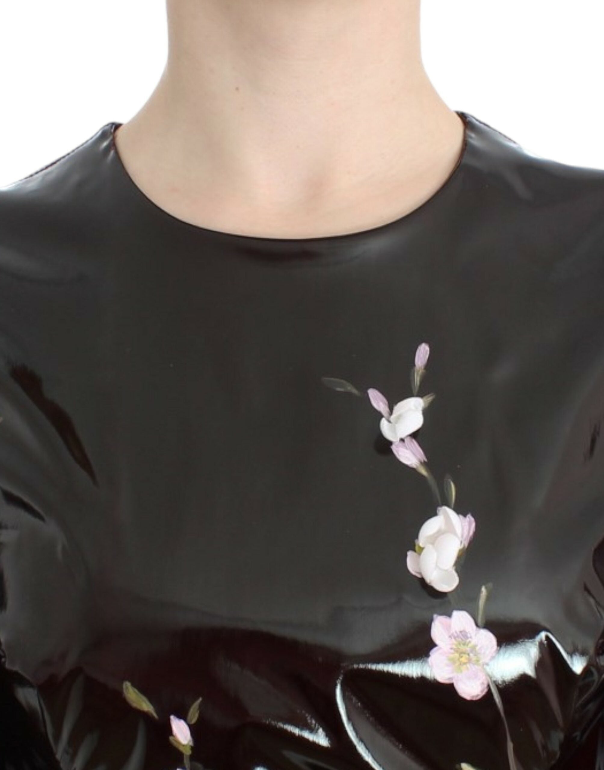 Robe droite élégante à imprimé floral Dolce &amp; Gabbana