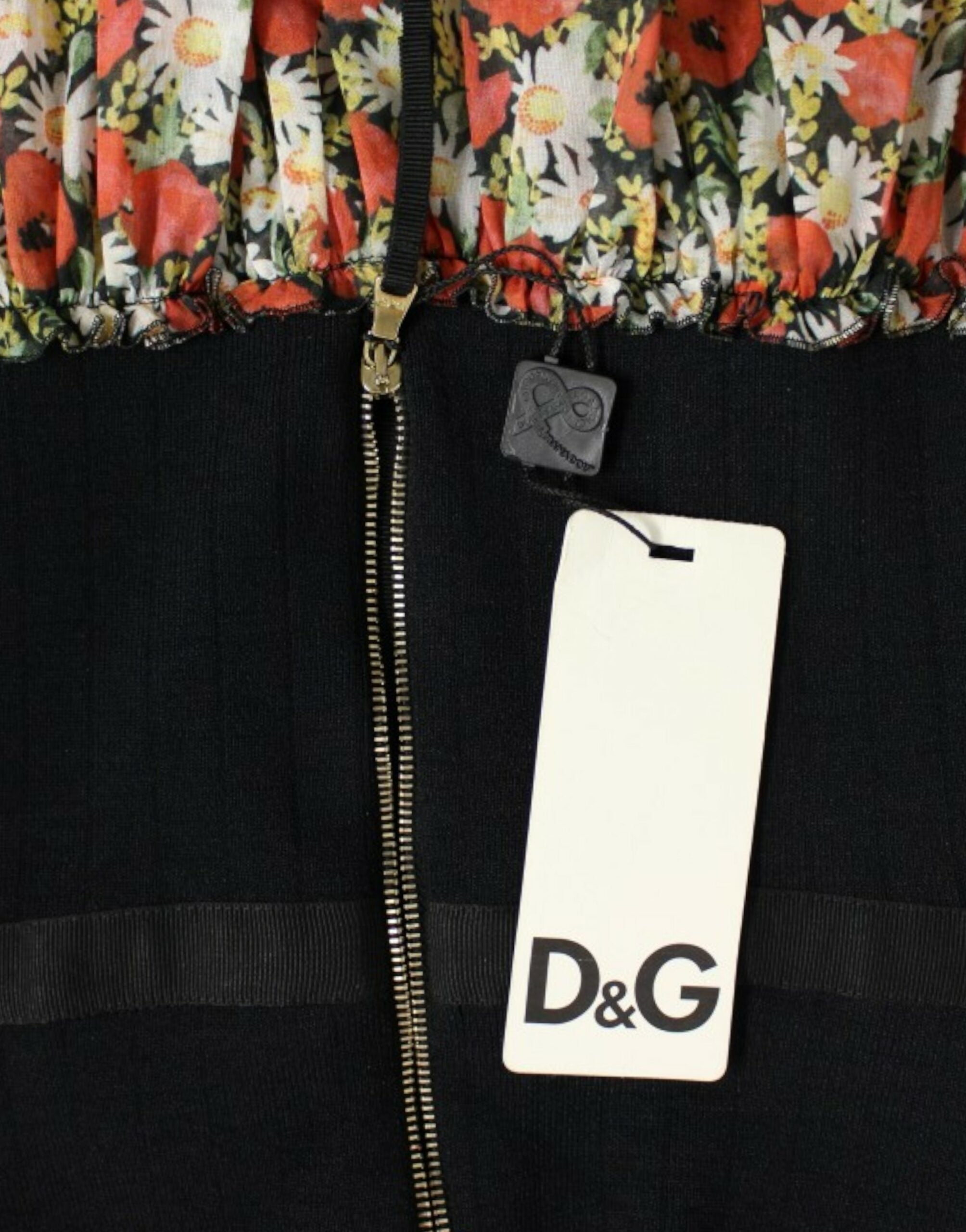 Robe boule fleurie élégante à col nu Dolce &amp; Gabbana