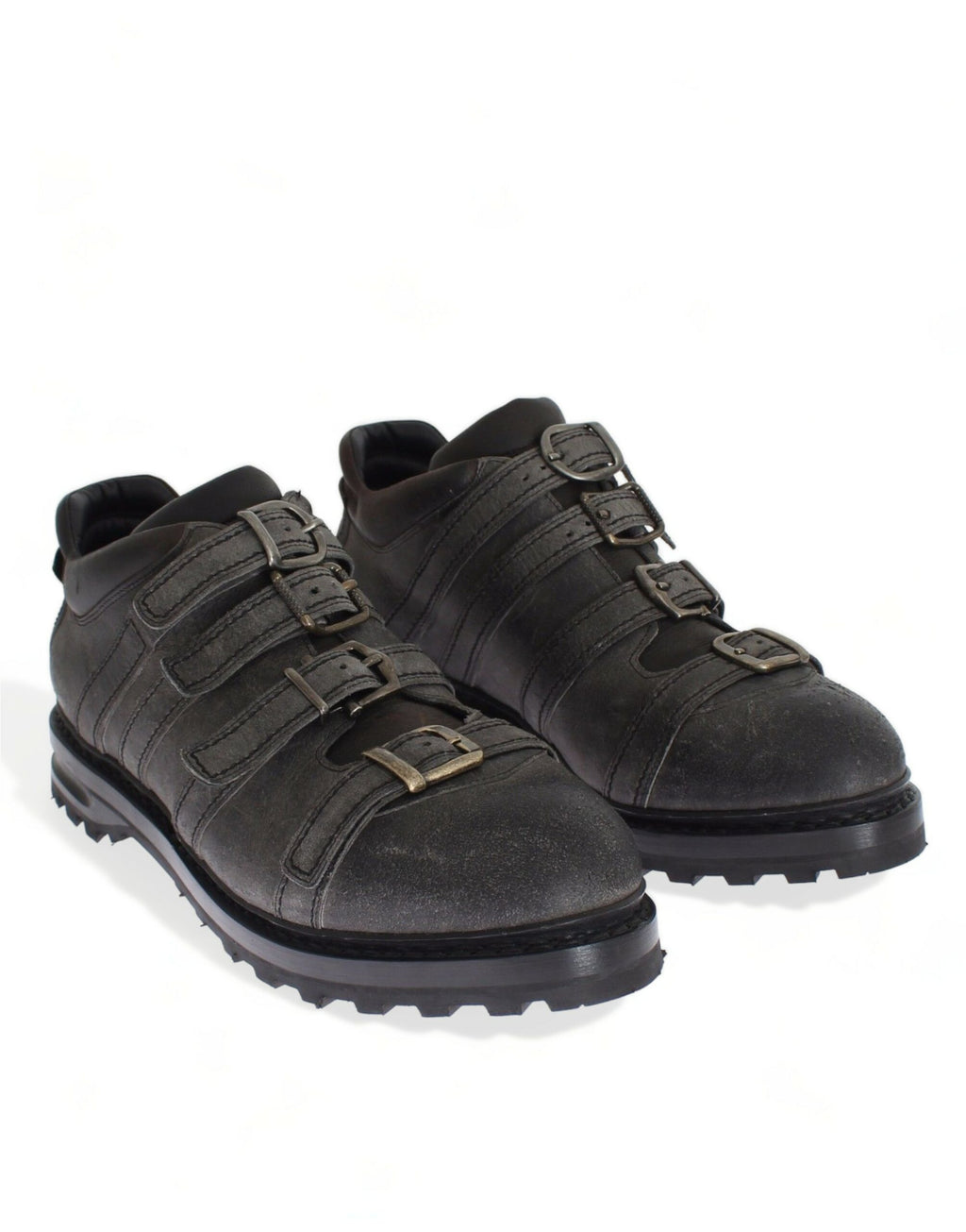 Dolce &amp; Gabbana Elegante Stiefeletten aus grauem Leder