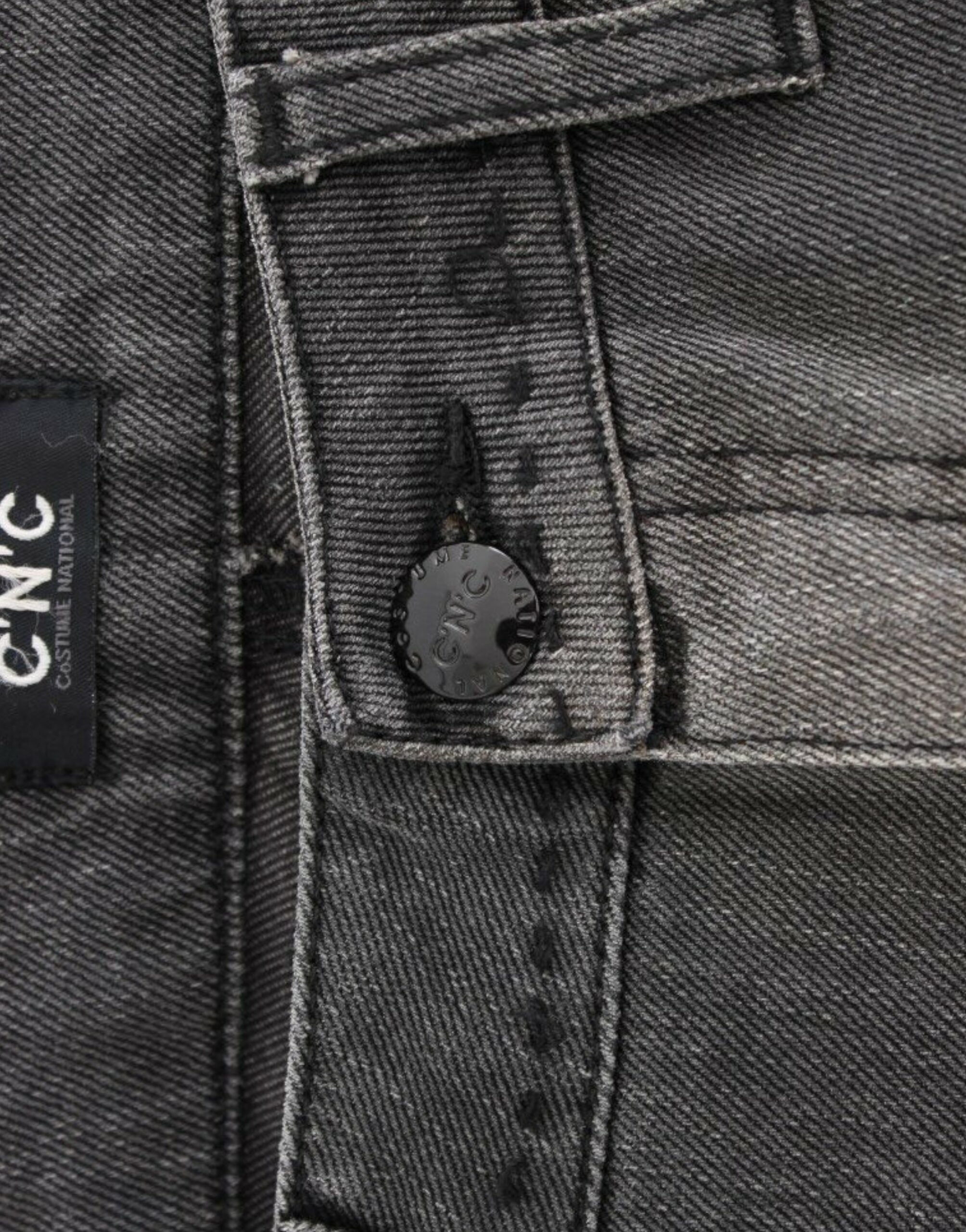 Costume National Chic Grau Straight Leg Denim Delight