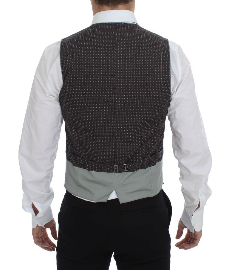 Dolce &amp; Gabbana Élégant gilet en coton gris
