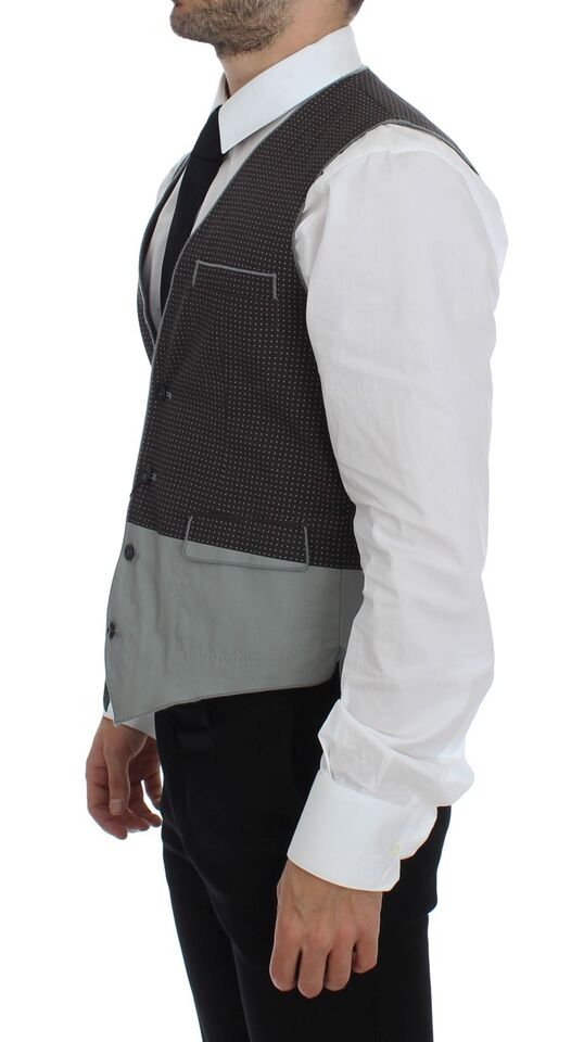 Dolce &amp; Gabbana Élégant gilet en coton gris