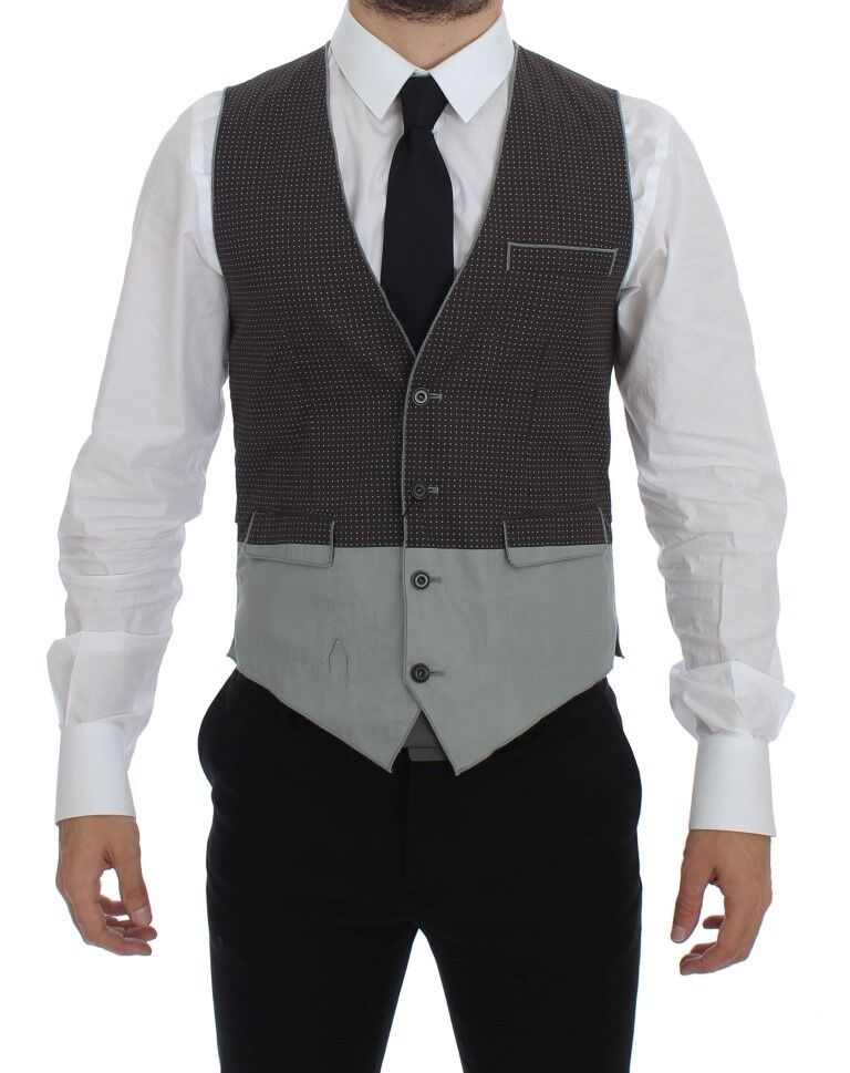 Dolce &amp; Gabbana Élégant gilet en coton gris
