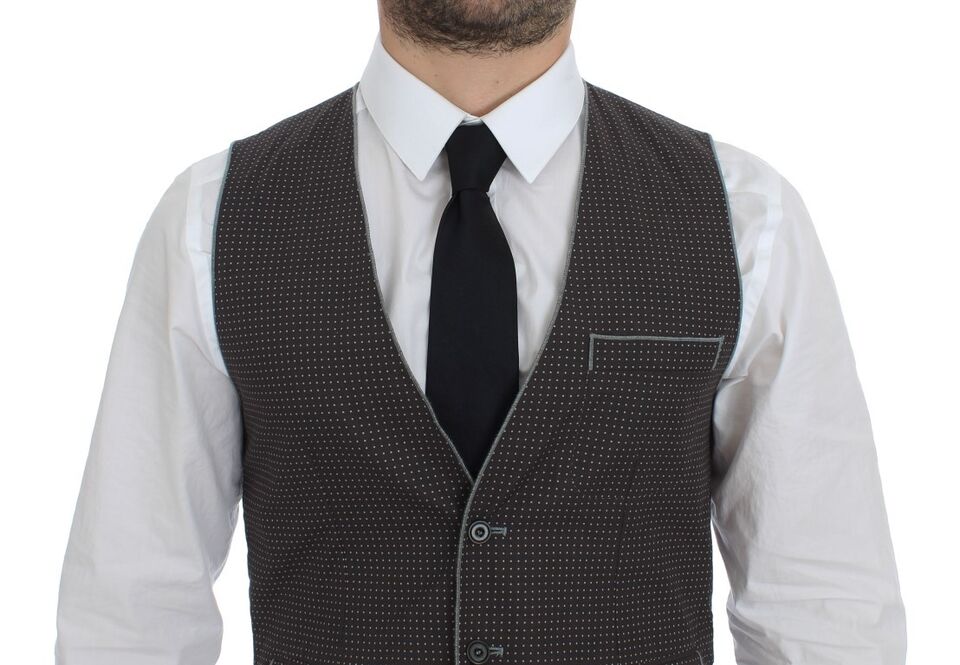 Dolce &amp; Gabbana Élégant gilet en coton gris