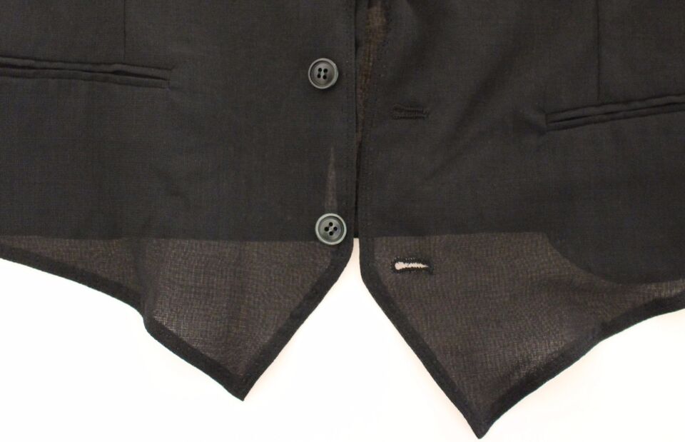 Dolce &amp; Gabbana Élégant gilet en laine noire