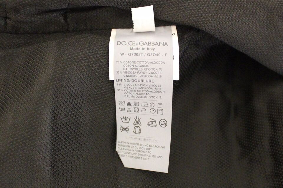 Dolce &amp; Gabbana - Élégant gilet en coton mélangé noir