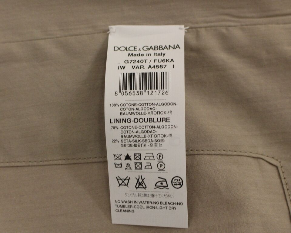 Dolce &amp; Gabbana - Élégant gilet en coton beige - Coupe slim