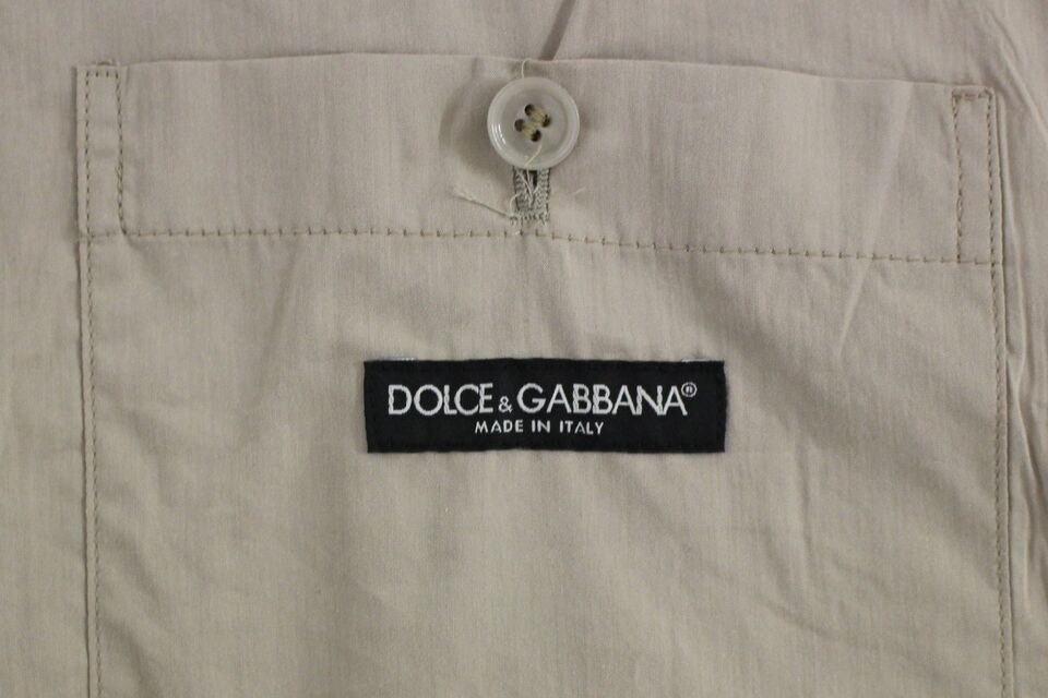 Dolce &amp; Gabbana - Élégant gilet en coton beige - Coupe slim