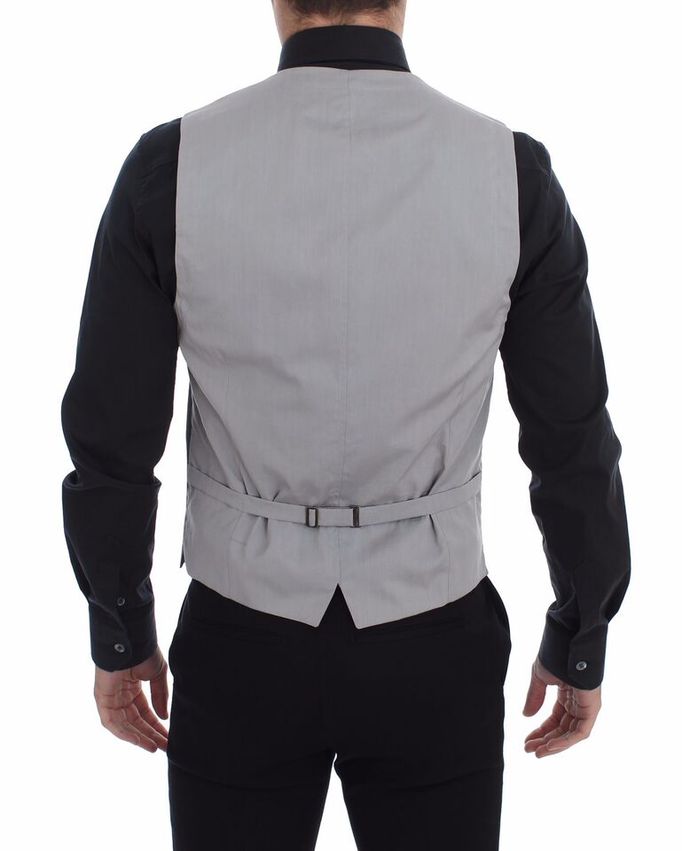 Dolce &amp; Gabbana - Gilet élégant gris coupe slim