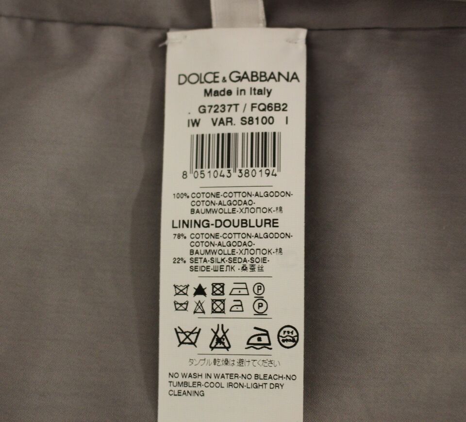 Dolce &amp; Gabbana - Gilet élégant gris coupe slim