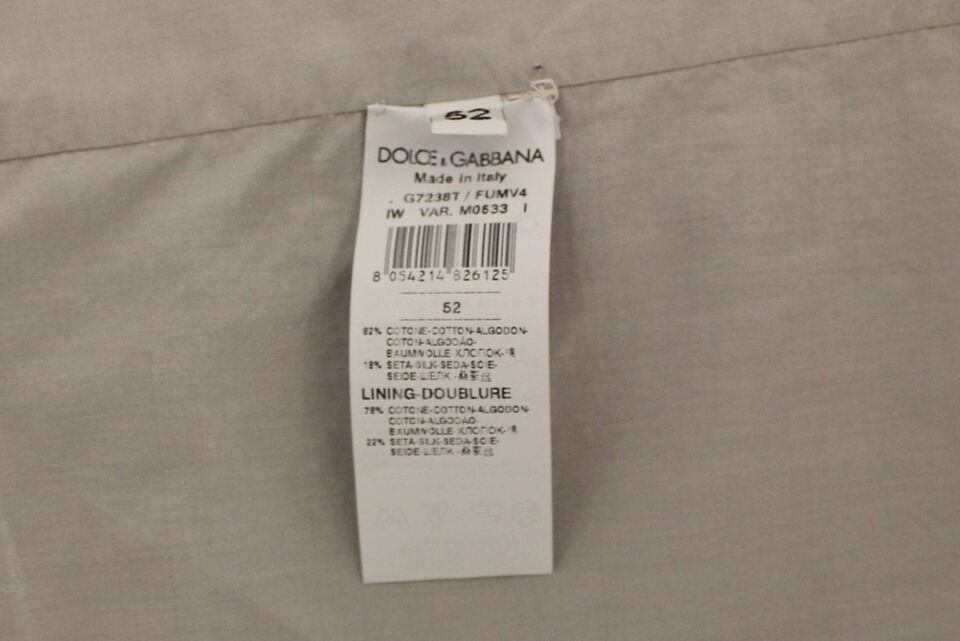 Dolce &amp; Gabbana Élégant gilet en coton et soie beige