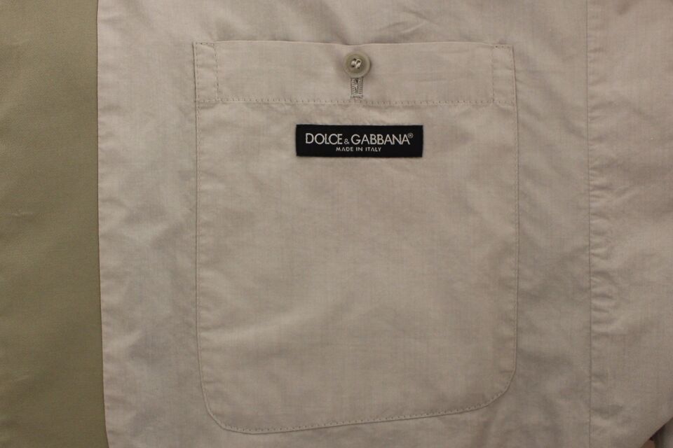 Dolce &amp; Gabbana Élégant gilet en coton et soie beige