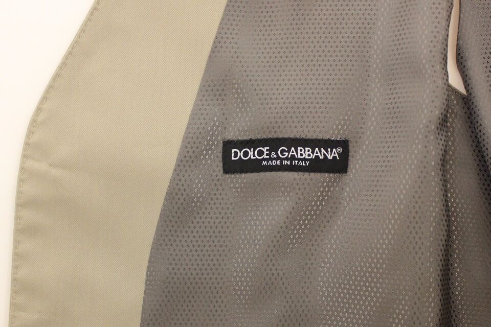 Dolce &amp; Gabbana Élégant gilet en coton beige