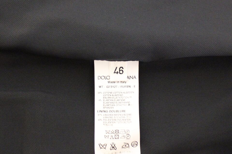 Dolce &amp; Gabbana Élégant gilet en coton stretch bleu