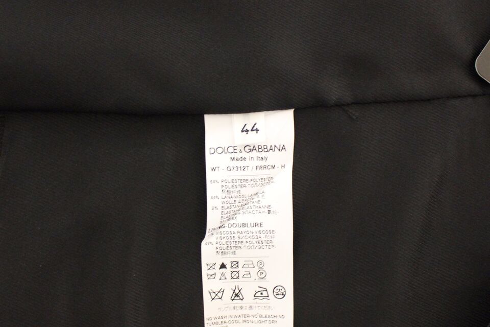 Dolce &amp; Gabbana Élégant gilet en laine stretch grise