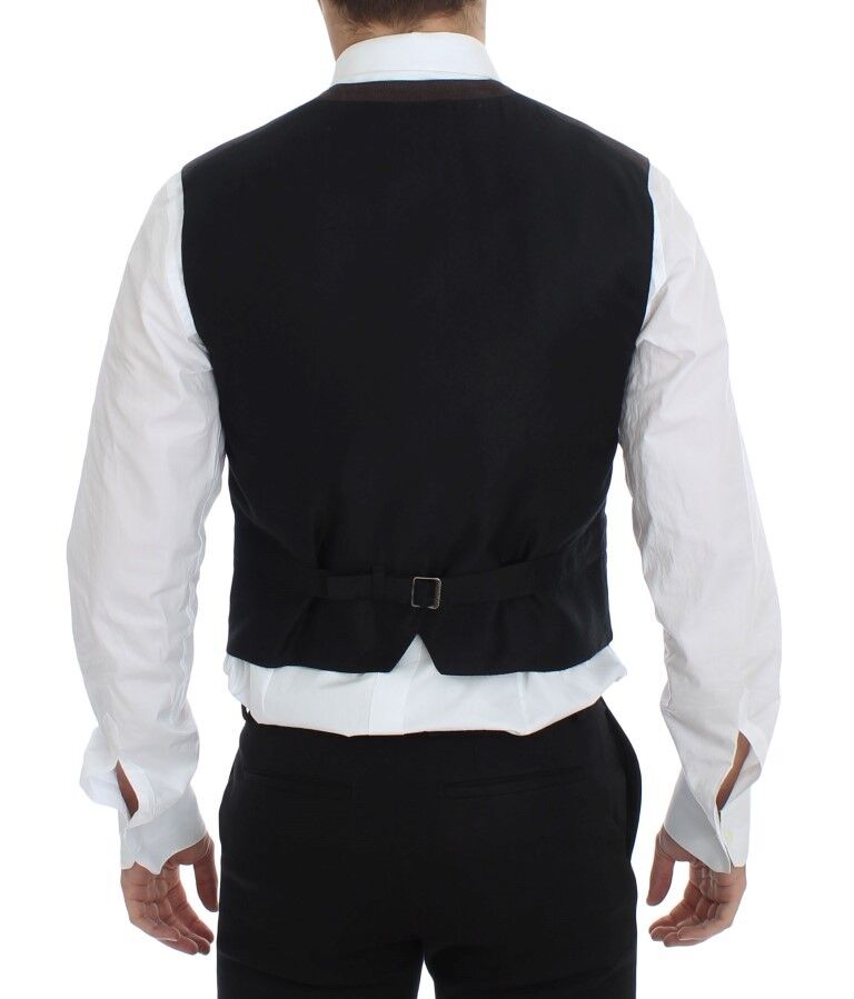 Dolce &amp; Gabbana - Gilet élégant en coton mélangé marron