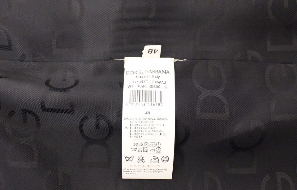Dolce &amp; Gabbana Élégant gilet en laine et soie à rayures grises