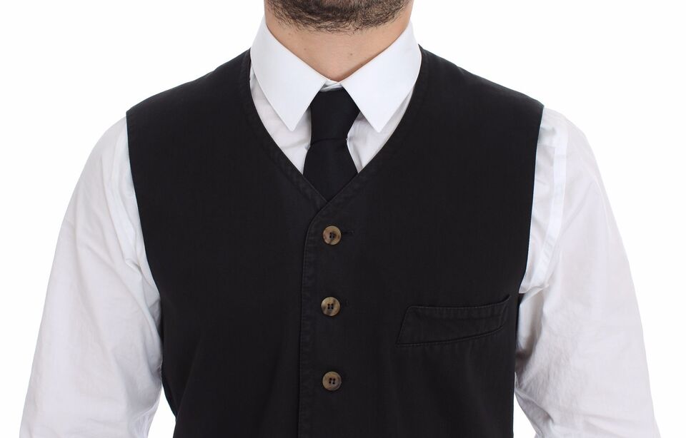 Gilet élégant noir Dolce &amp; Gabbana