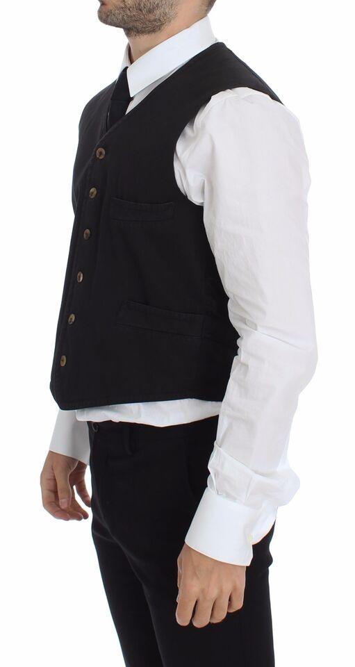Gilet élégant noir Dolce &amp; Gabbana