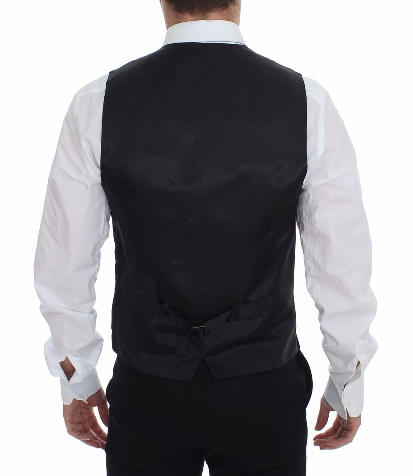 Dolce &amp; Gabbana - Robe gilet élégante à rayures grises