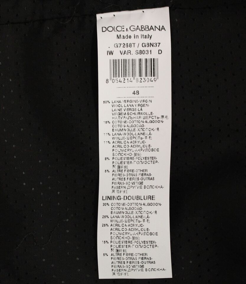 Dolce &amp; Gabbana Élégant gilet en laine mélangée grise