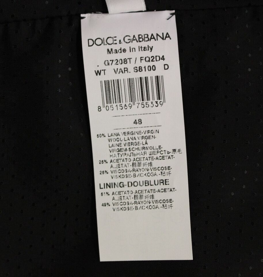 Dolce &amp; Gabbana - Élégant gilet en laine mélangée grise