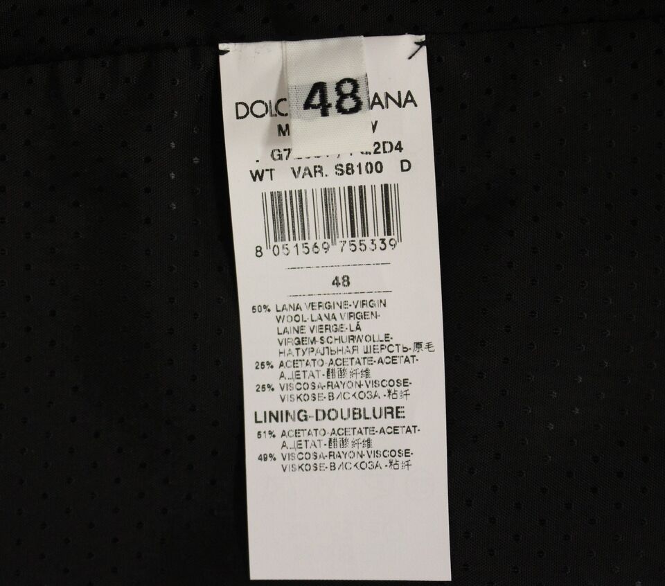 Dolce &amp; Gabbana - Élégant gilet en laine mélangée grise