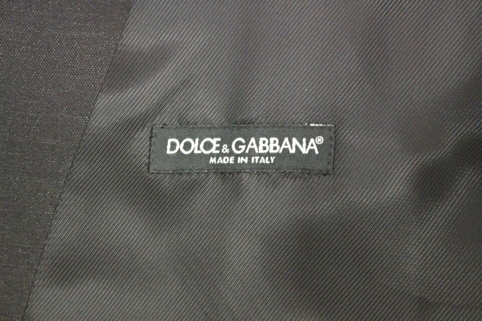Dolce &amp; Gabbana Élégant gilet en laine mélangée grise